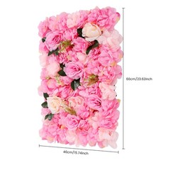 12 Pcs Pink Flower Wall Decor, 3D Silk Rose Floral Artificial Flower Wall