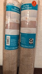 Burlap Natural Jute Table Runner, Rustic Table Party Décor Approximately 7′ X 1′