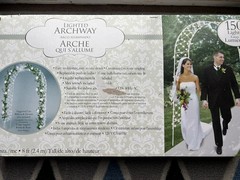 Amscan Lighted Wedding Archway 8 ft White Indoor/Outdoor 150 Lights Floral Theme