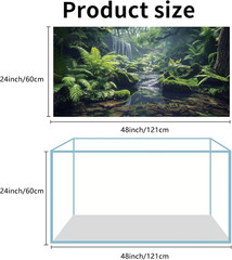 3 Pack Terrarium Background, 48X24 Inches Polyester Reptile Backgrounds, Cloth T