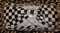 Stretch Chair Sashes With Silver Decor Wedding Party Decoration Checkered #45