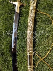 PERSONALISED BRASS NAKSHI SWORD , INDIAN TRADITIONAL SWORD WITH CHANGEABLE HILTS