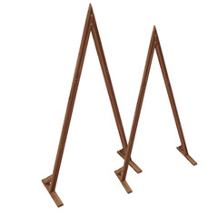 2X Heavy Duty Triangle Wedding Arch Backdrop Stand Flower Balloon Banquet Archwa