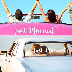 4 Sets Just Married Car Decorations Kit Wedding Car Decor | Just Married Sign