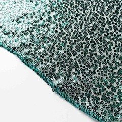 2 HUNTER GREEN 8ft x 2ft Sequined Backdrop Curtain with Rod Pockets Wedding