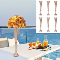 6 Pcs Wedding Vase Props Welcome Area Decor 22.2″ Height European for Wedding