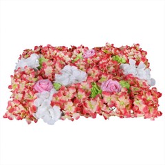 6pcs Artificial Flower Wall Panel Wedding Party Backdrop Plant Wall Decoration
