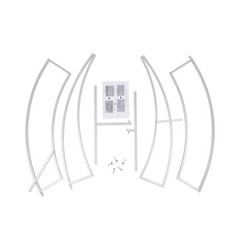 Large Crescent Wedding Balloon 7ft Moon Backdrop Stand Metal Arch Frame Wedding