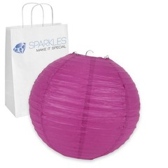 12 pcs 8″ inch Chinese Paper Lantern – Fuchsia – Wedding Party Event bs
