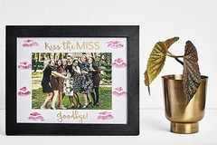 Bachelorette || Bride Gift || Picture Frame Kiss The Miss Goodbye || 5×7″ || NEW