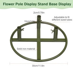 3.8 ft Giant Flower Stand Flexible Pipe Stem for Decor Flower Pole 2 Green