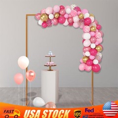 Wedding Arch Backdrop Metal Stand Square Flower Rack Frame Garden Party Decor US