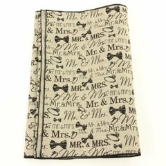 Craig Bachman Imports Mr. & Mrs. Table Runner Beige and Black
