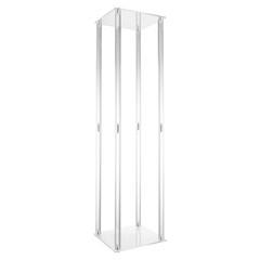 Clear Acrylic Flower Stand 40/60/80cm Tall Column Vase Wedding Decoration