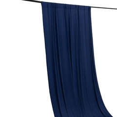 5 ft x 10 ft NAVY BLUE 4-Way Stretch Spandex Divider Backdrop Curtain Wedding
