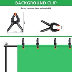 10×6.5ft Adjustable Backdrop Stand Kit, Heavy Duty Photography Background Sup…