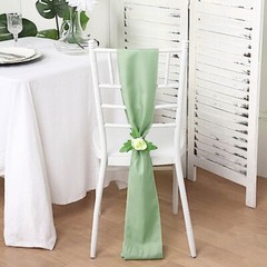 10 Sage Green Polyester CHAIR SASHES Ties Bows Wedding Party Ceremony
