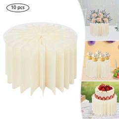 10*Foldable Cardboard Centerpiece Display Cylinder Flowers Stand Columns Display