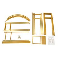 1.8*2.4m Wedding Party Arch Backdrop Stand Square Metal Balloon Arch Stand Gold