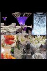 Water Pearl Bead + LED light Wedding Floral Centerpiece Eiffel Tower Vase Filler