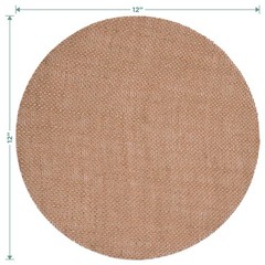 Burlap Round Placemats – 12″ Diameter Burlap Circle Rustic Table Decorations …