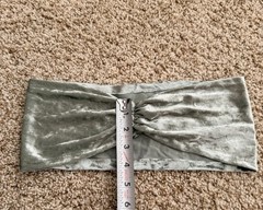 6 Pack Sage Green Velvet Chair Sashes Decorative Wedding Chair Band