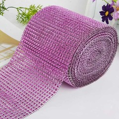 Multicolor Crystal Rhinestone Ribbon Tape Diamond Mesh Gift Decorations