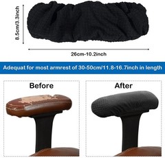 Office Chair Arm Armrest Covers – Stretchable Slipcover Protector Sleeve f
