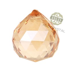 Champagne Glass Crystal Chandelier Ball Prisms Drops Home Decor Pendant 20mm