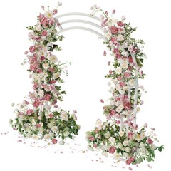 Heavy Duty Metal Wedding Arch Aisle Arbor Floral Arrangement Backdrop Multi-Use