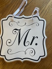 Mr. & Mrs. Wedding Wooden Wall Hanging Sign