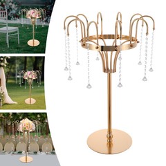 10 Pendants Flower Holder for Wedding, Crystal Flower Stand Wedding Centerpieces
