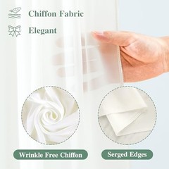 Wedding Arch Draping Fabric,1 Panel (1 Panel )6 Yards/18ft Beige Drapes Curtain