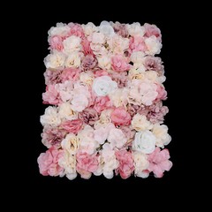 Flower Wall Panel Artificial Flower Wall Backdrop Flower Decoration 12 Pcs