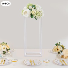 23.6in 10Pcs Tall Gold Metal Flower Stand for Wedding Table Centerpieces Decor