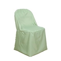 10 Sage Green Polyester FOLDING CHAIR COVERS Wedding Banquet Reception