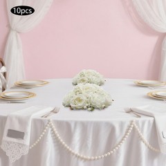 10 Pack Artificial Flower Balls Silk Rose Peony Gypsophila Wedding Decor