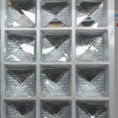 50pcs 30MM Square Crystal Bead No Hole Prisms Chandelier Curtain Accessories DIY