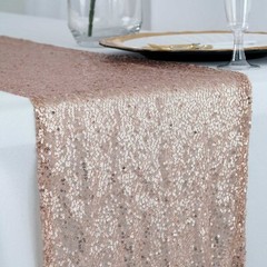 Extra Wide BLUSH Premium Sequined Chair Sashes Wedding Party Event Decorations