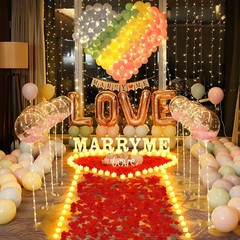 2031 Pcs Marry Me Light Up Letters Proposal Decorations, Marry Me Sign with 2…