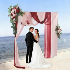 Artificial Flower Arrangements With Drapes Artificial Wedding Arch Flower Kit