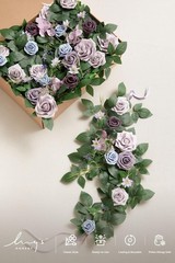 Ling’s moment 6Pack 2ft Artificial Flowers Garland Dusty Rose Lantern Flower …