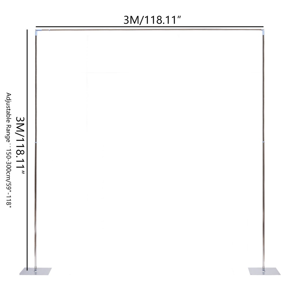 Professional Backdrop Stand Pipe Kit 10’x10’/10’x 20′ Heavy Duty Background Pipe