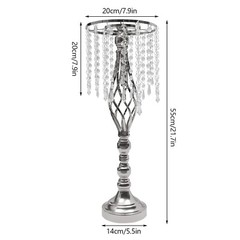 10PCS Crystal Stands Wedding Table Centerpieces Flower Racks 21.7″ Tall