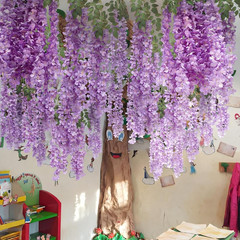 Purple 26 Pcs 3D Wisteria Garland for Classroom & Wedding Decor