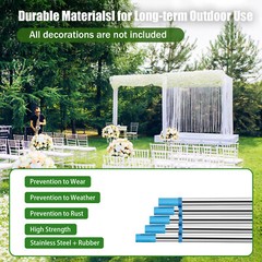 10’x50′ Backdrop Stand Pipe Kit,Background Support System Curtain Frame HOT NEW！