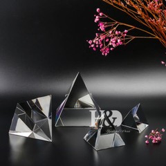 Egyptian Natural Clear Crystal Quartz Pyramid Home Decoration Decor 3.1×3.1inch