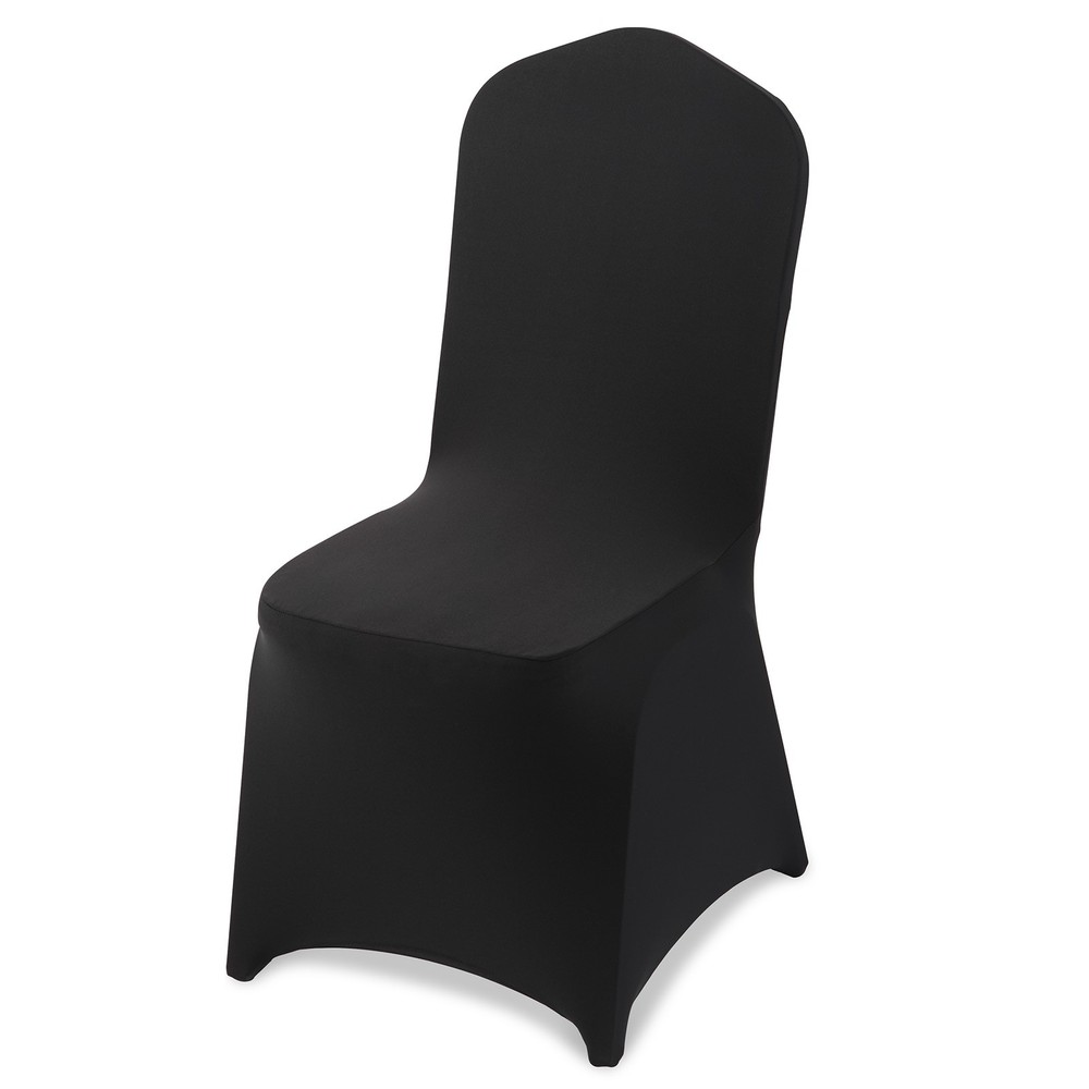VEVOR 100PCS Black Stretch Spandex Folding Chair Covers for Wedding Party Dining