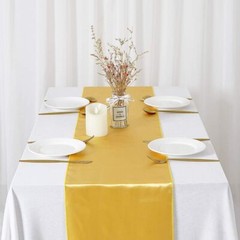 12”×108” Satin Table Runner Wedding Tablecloth Xmas Party Banquet Decoration