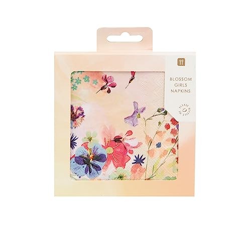 Talking Tables BG-CNAPKIN Blossom Tea Party Floral Napkins, Pack of 20, 25 x